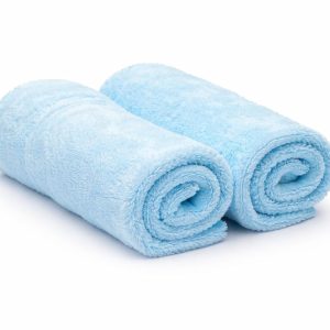 350 GSM Premium Microfiber Cleaning Cloth 40 x 40 cm – Pack of 2 - Edgeless, Korean Ultra Plush Soft & Super Absorbent Quick Dry Towel for Car Washing Polishing & Multipurpose Use