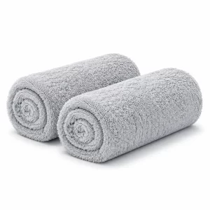 Gleamo Premium 650 GSM Microfiber Cloth (Pack of 2) | 40×40 cm | Scratch-Free Car Drying & Detailing Towels