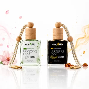 Car Perfume Hanging Pod – Petal Bloom (x1) + Midnight Leather (x1)