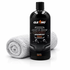 Wash Shampoo 500 ml + 650 GSM Microfiber Cloth Combo