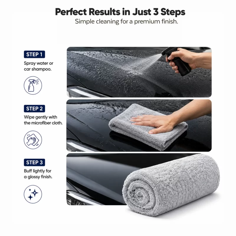 Premium 650 GSM Microfiber Cloth - Gleamo