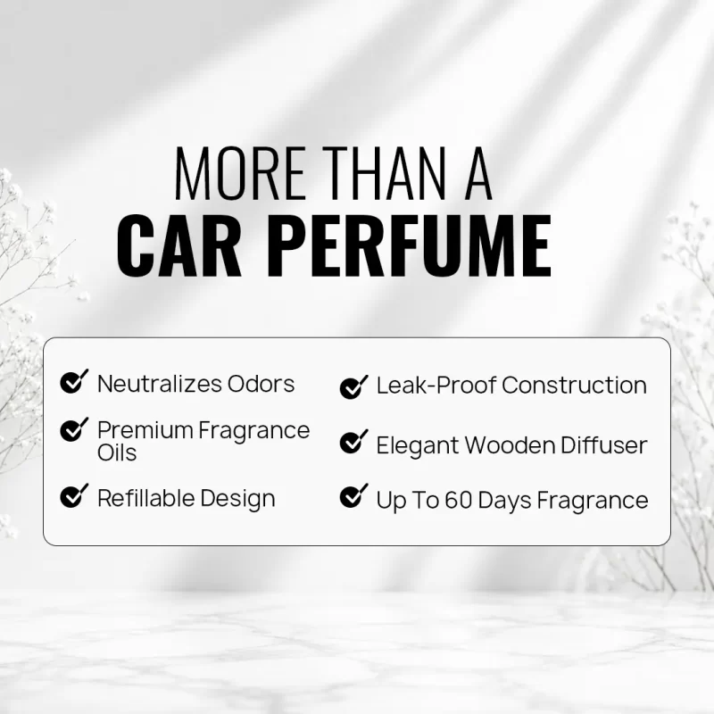 Car Perfume Hanging Pod – Pack of 3: Midnight Leather, Ocean Drift, Petal Bloom