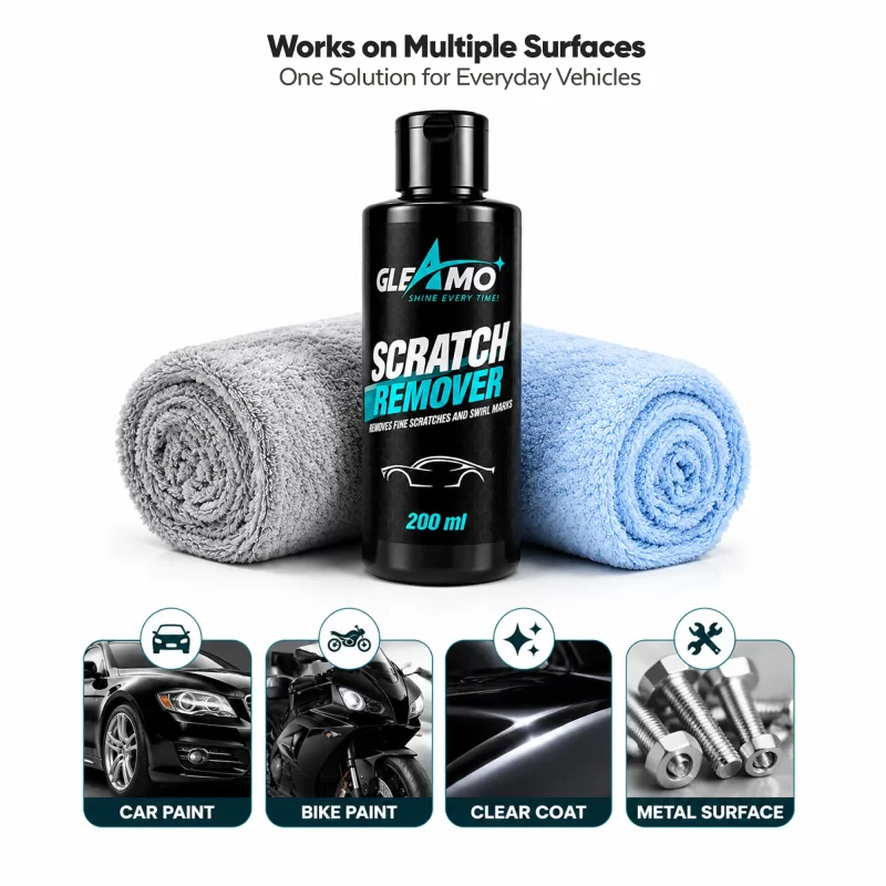 Scratch Remover Kit + 2 Microfiber Cloths