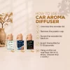 Car Perfume Hanging Pod – Pack of 3: Midnight Leather, Ocean Drift, Petal Bloom