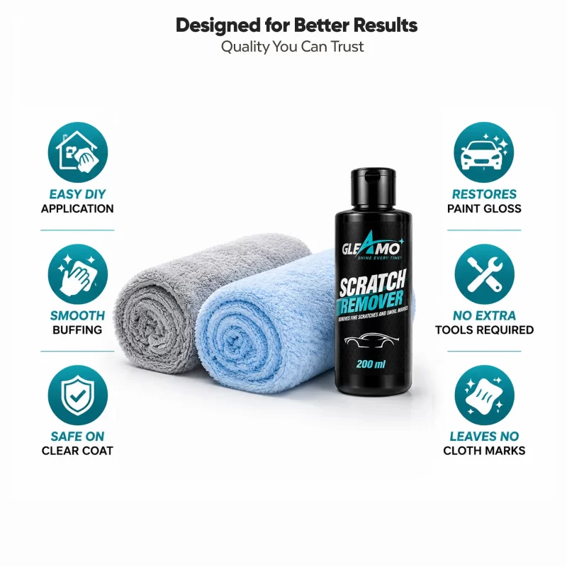 Scratch Remover Kit + 2 Microfiber Cloths