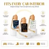 Car Perfume Hanging Pod – Pack of 3: Midnight Leather, Ocean Drift, Petal Bloom