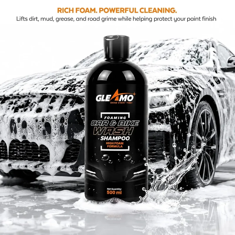 Full Car Cleaning Kit – Car Shampoo + Scratch Remover + 650 GSM Microfiber + 350 GSM Microfiber